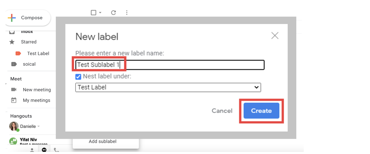 using labels in gmail