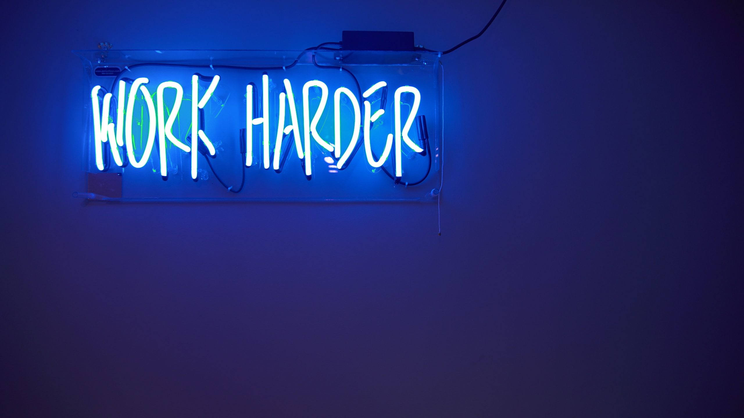 work harder poster