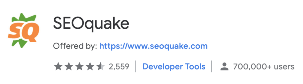  best chrome extension SEOquake