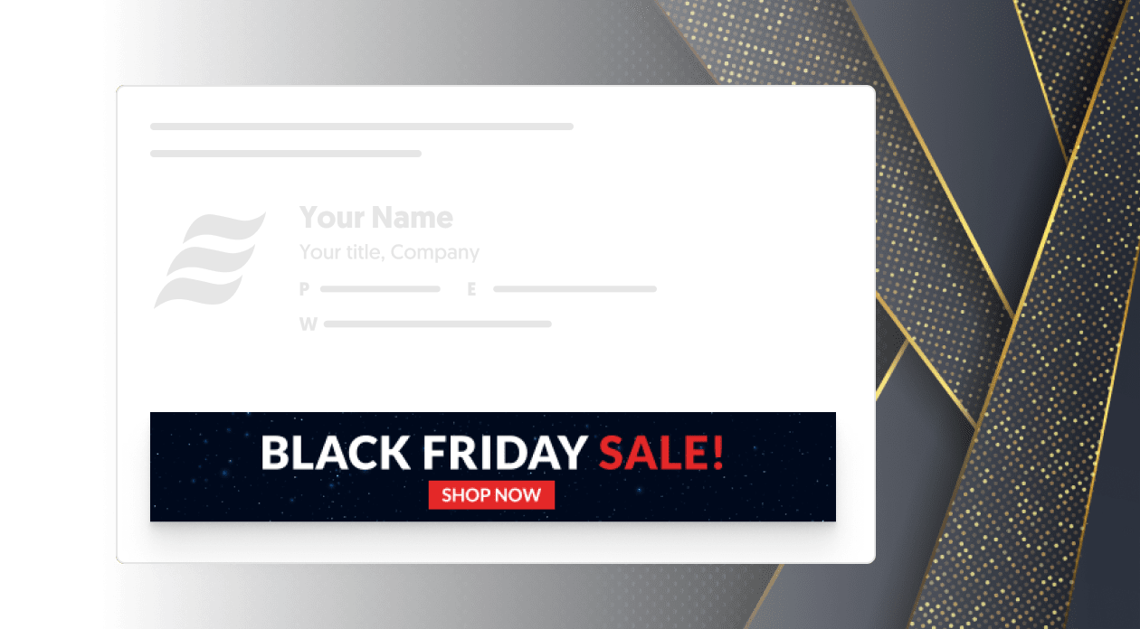 Black Friday email signature