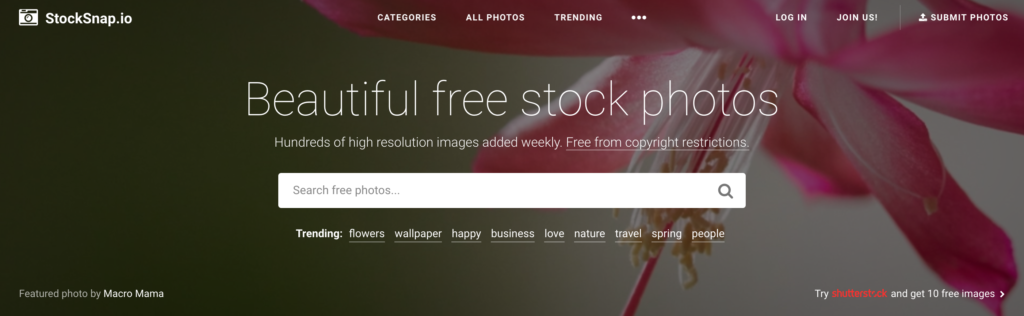 Stock.snap.oi site for royalty free images