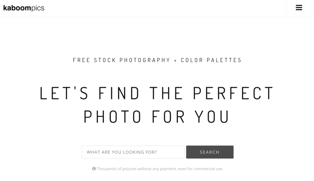 kaboompics search for hundreds of thousands of free stock images