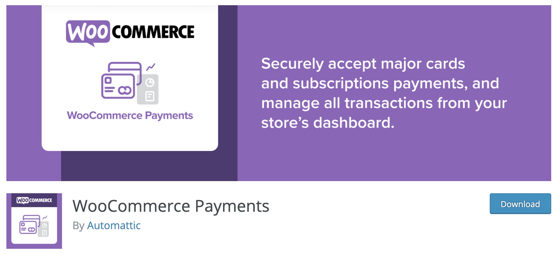 WooCommerce Payments plugin on wordpress