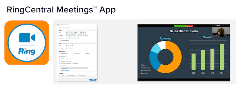 zoom free alternatives - ring central meeting app